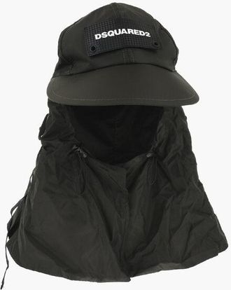 Dsquared2 Nylon Sahara Hat with Logo Patch size S