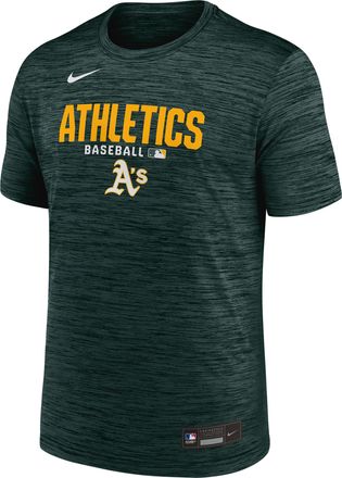 Nike Athletics Authentic Collection Nike Mens Dri-FIT MLB T-Shirt in Green | 02ER3EYFZ-RMG