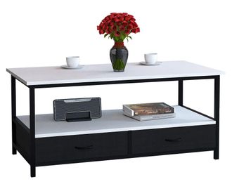 ebuy24 Ebuy24 - Estante De Mesa Lateral De La Mesa De La Sala De Estar De La Mesa Sofatic De Madera De Vcm Flonila (blanco)