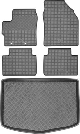 OEM Juego De Alfombrillas De Goma Para Coche Y Alfombrilla Para Maletero Para Toyota Yaris Iv Hatchback A Partir De 2019