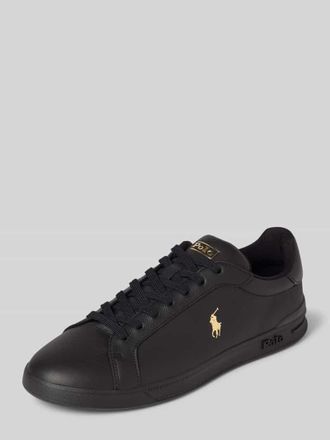Polo Ralph Lauren Sneaker mit Logo-Stitching in Black, Größe 40