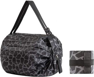 Generic Reusable Foldable Shopping Tote Bag Environmentally Friendly Washable Nylon Fabric for Travelling Camping Hiking Beach Picnic Laundry Luggage School S