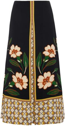 La DoubleJ Santa Monica Rok - Dames - Midirokken - Zwart - L - Satijn - Rokken
