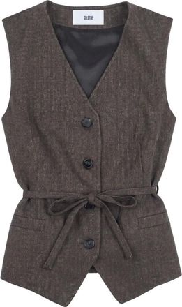 SOLOTRE Gilet - - Jackets - Donna - Marrone - L