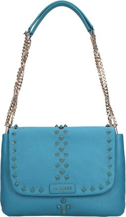 La Carrie Frivolous M Leren Tas - Dames - Schoudertassen - Blauw - ONE Size - Leer - Tassen