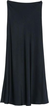 Fabiana Filippi Maxi Rok - Dames - Maxi Rokken - Blauw - XS - Satijn - Rokken