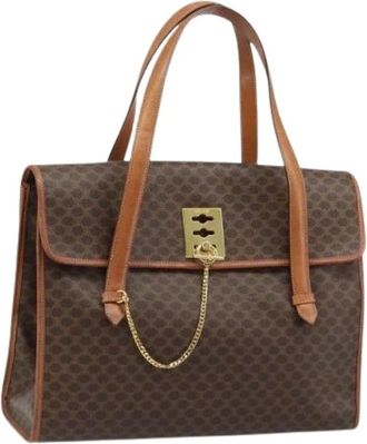 Celine Pre-owned Handbags, female, Brown, Size: ONE SIZE Pre-owned Vintage Tote Bag
