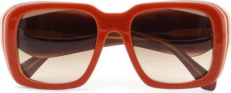 Loewe Lw 40198U Vierkante Zonnebril - unisex - Zonnebrillen - Rood - ONE Size - Accessoires