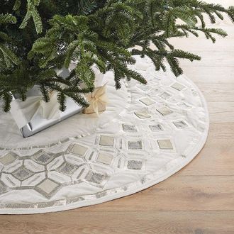 Frontgate Icy Enchantment Tree Skirt - Frontgate - Christmas Decorations