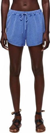 Nation Ltd Fern Terry Cloth Short In Wedgewood