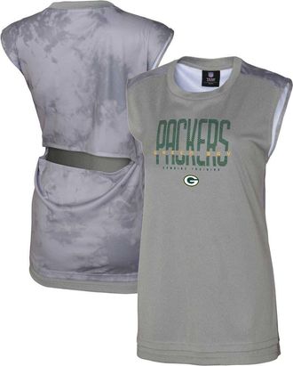 Outerstuff Womens Gray Green Bay Packers No Sweat Tank Top at Nordstrom, Size Small