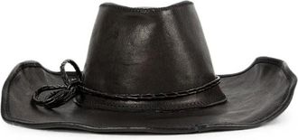 Ann Demeulemeester Dames, Accessoires, Zwart, Maat: 59 CM Leer