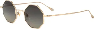 Gucci Unisex Sunglasses Gg1814s Gold-Grey Metal Gold-Gold-Grey Gold/gold/grey