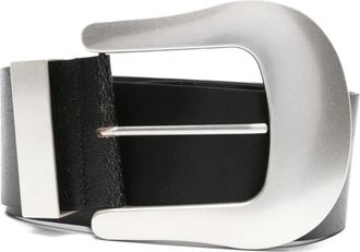 Vaquera Cintura in pelle - Nero