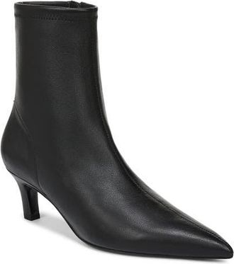 Favorite Daughter Sasha Bootie in Black Stretch Nappa Leather at Nordstrom, Size 9.5