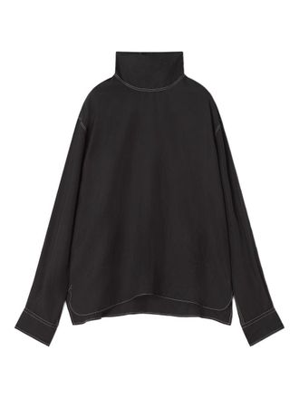 Lanvin Loose Fit High Collar Sweater
