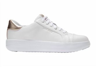 Cole Haan Womens Grand Crosscourt Joy Platform Sneaker In Optic White/rose Gold
