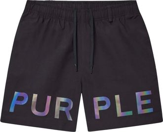Purple Shorts Holographic Wordmark - Nero