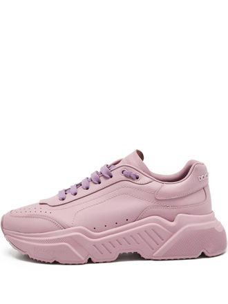 Dolce & Gabbana Daymaster leather sneakers - Pink