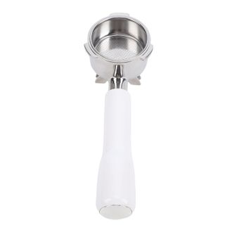 OEM Portafiltro Universal De 51 Mm En Sus Y Abs Con 3 Puntas Para Cafetera, Color Blanco
