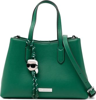 Karl Lagerfeld Ikon Smooth Sm tote bag - women - Polyester/Polyurethane - One Size - Green