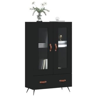 Berkfield Home Highboard Black 69.5x31x115 cm Engineered Wood