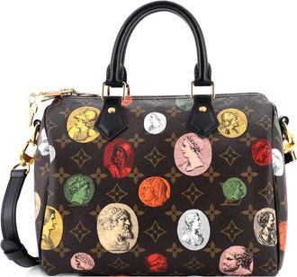 Louis Vuitton Speedy Bandouliere Bag Limited Edition Fornasetti Cameo Monogram Canvas 25 satchel - Bruin