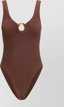Hunza G cutout one-piece swimsuit