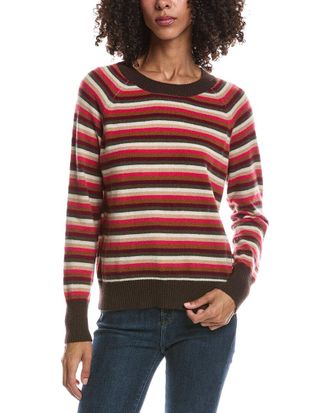 Brodie Multi Colored Crewneck Cashmere Sweater