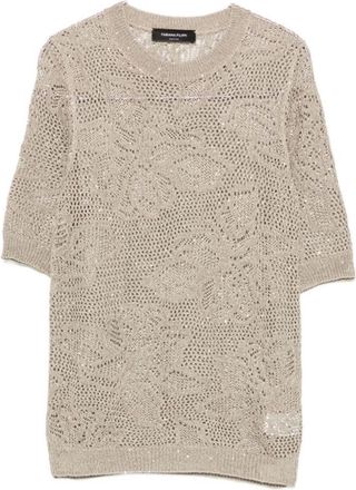 Fabiana Filippi Brown Knitted Sweater