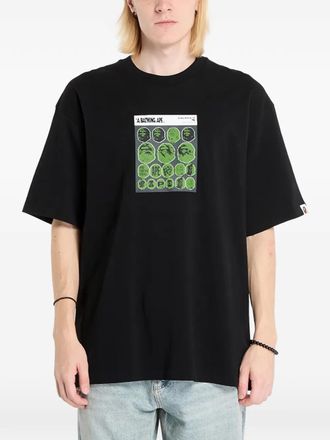 A Bathing Ape Sticker graphic-print T-shirt - Black