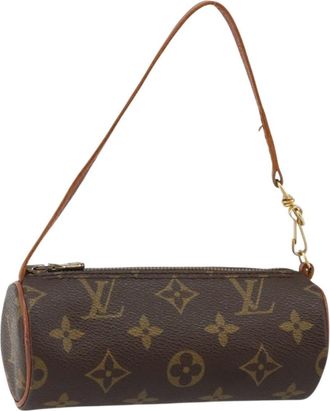 Louis Vuitton Papillon Pochette Monogram Canvas Brown Canvas Bag (Pre-Owned)