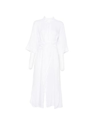 Archivio 67 Archivio 67 Womens Linen Chemisier Dress