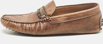 Tod's Tods Brown Leather Slip On Loafers
