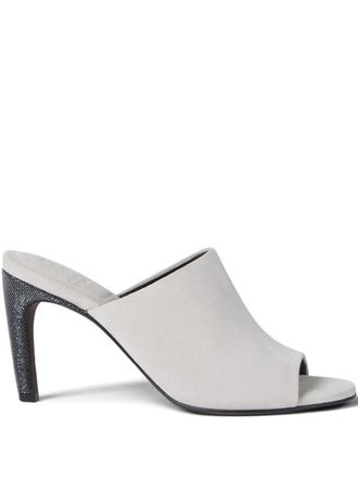 Brunello Cucinelli open-toe heels mules - Grigio