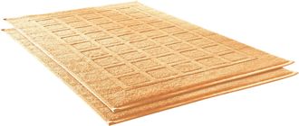 Dyckhoff Badematte »Planet« Höhe 3 mm beidseitig nutzbar fussbodenheizungsgeeignet Baumwolle, 2er Set Hotelmatte