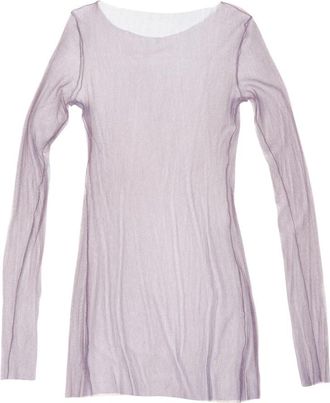 Cortana T de Tul Top - Dames - Longsleeves - Bruin - S - Nylon - Tops