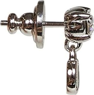 Valentino Garavani Womens Earrings Vlogo Signature Silver
