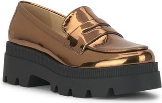 Jessica Simpson Ullinia Platform Loafer in Bronze at Nordstrom, Size 9.5