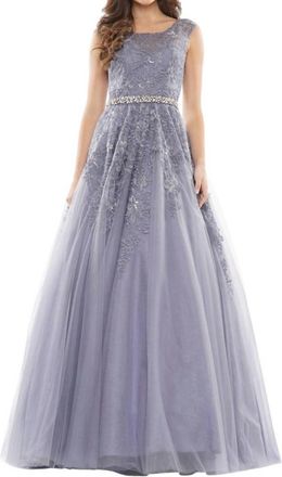 Colors Dress Kierstin Gown In Slate Blue