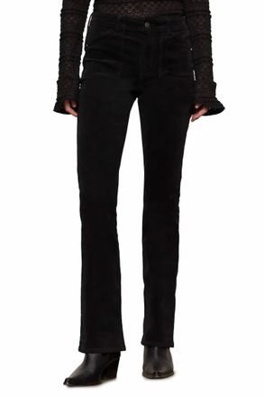 Sanctuary Velveteen Hayden Bootcut Pants In Black