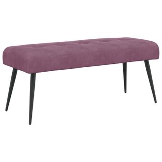 vidaXL Panchina Con Bottoni Imbottiti Viola 110 X 40 X 46 Cm Velluto Vidaxl