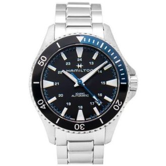 Hamilton Khaki Navy Scuba Auto Black Dial Stainless Steel Mens Watch H82315131