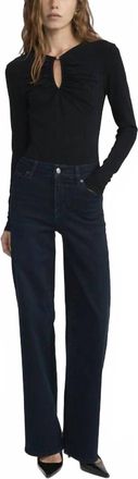Frame Denim Le Slim Palazzo Jeans In Century