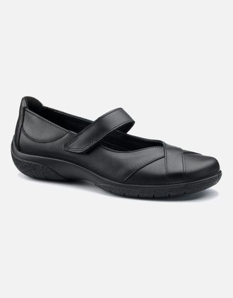 Hotter Womens Hope Womens Extra Wide Mary Jane Shoes - Black - Size: 4.5