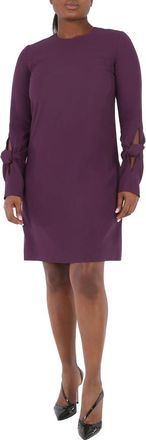 Victoria Beckham Victoria Victoria Beckham Woman Knotted Crepe Mini Dress, Brand Size 10 (US Size 6)