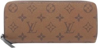 Louis Vuitton Pre-owned Wallets, female, Brown, Size: ONE SIZE Pre-owned Portefeuille Clemence Monogram Reverse Wallet