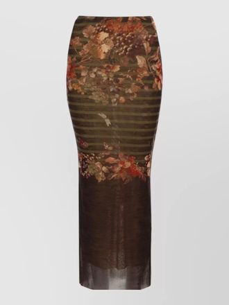 Jean Paul Gaultier printed maxi skirt