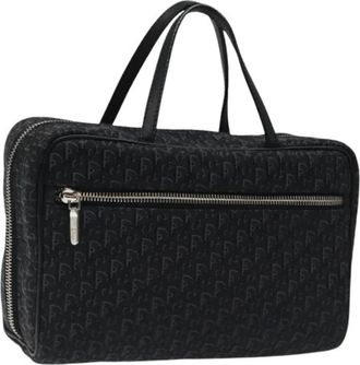 Dior Pre-owned Handbags, female, Black, Size: ONE SIZE Pre-owned Trotter Canvas Hand Bag