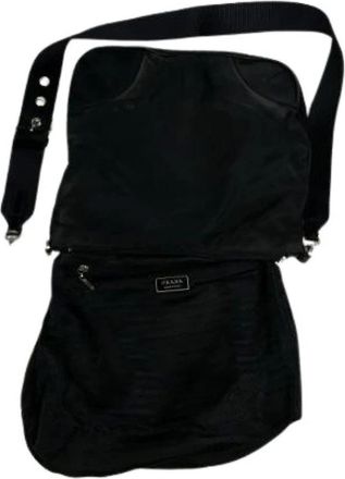 Prada Pre-owned Cross Body Bags, female, Black, Size: ONE SIZE Pre-owned Vintage Crossbody Bag